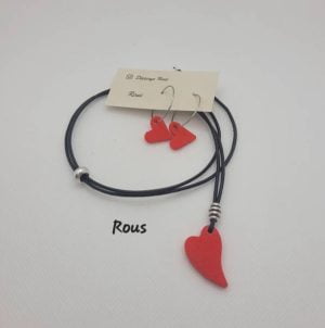 Conjunto Colección Enamorados · Pendientes y colgante